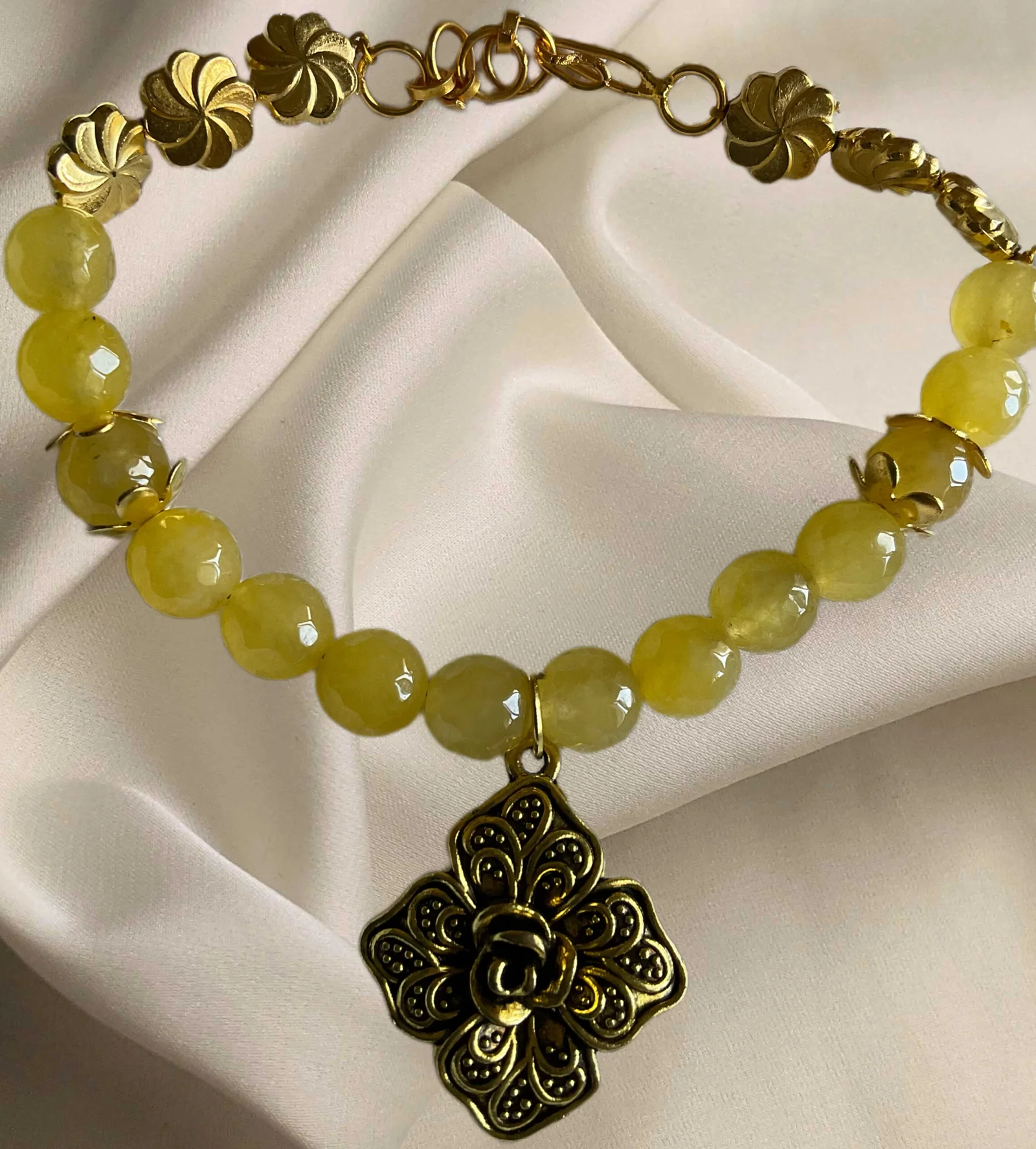 Yellow Agate Bracelet